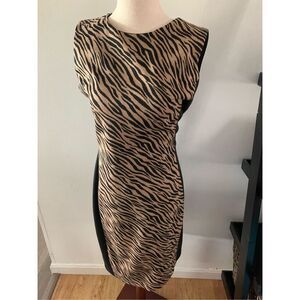 New York and company animal print dress size small